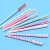 Fluent Writting Pen, 10 Pcs 0.38 mm 10 Color Black Ink Rolling Ball Cute Gel Ink Pen for Student and School Office Supplies (A) - Image 4
