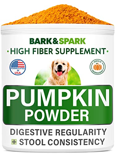 Pumpkin for Dogs - 8.1oz Powdered Fiber Supplement and Stool Softener - Treat Diarrhea, Constipation, Upset Stomach, Food Sensitivity - Improve Digestion - Made in USA